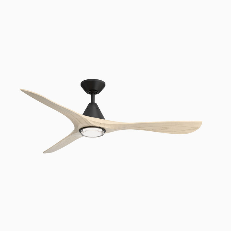 Modern Forms Fans FR-D2504-60L-MB/WO 60" Ceiling Fan, Matte Black/White Oak