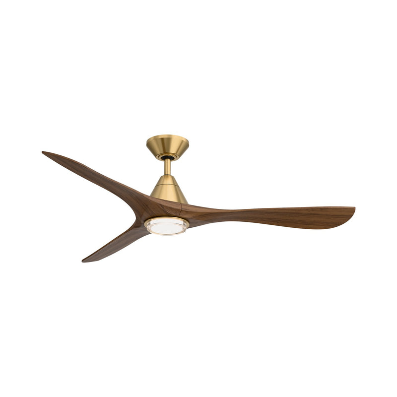 Modern Forms Fans FR-D2504-60L-SB/DK 60" Ceiling Fan, Soft Brass/Distressed Koa