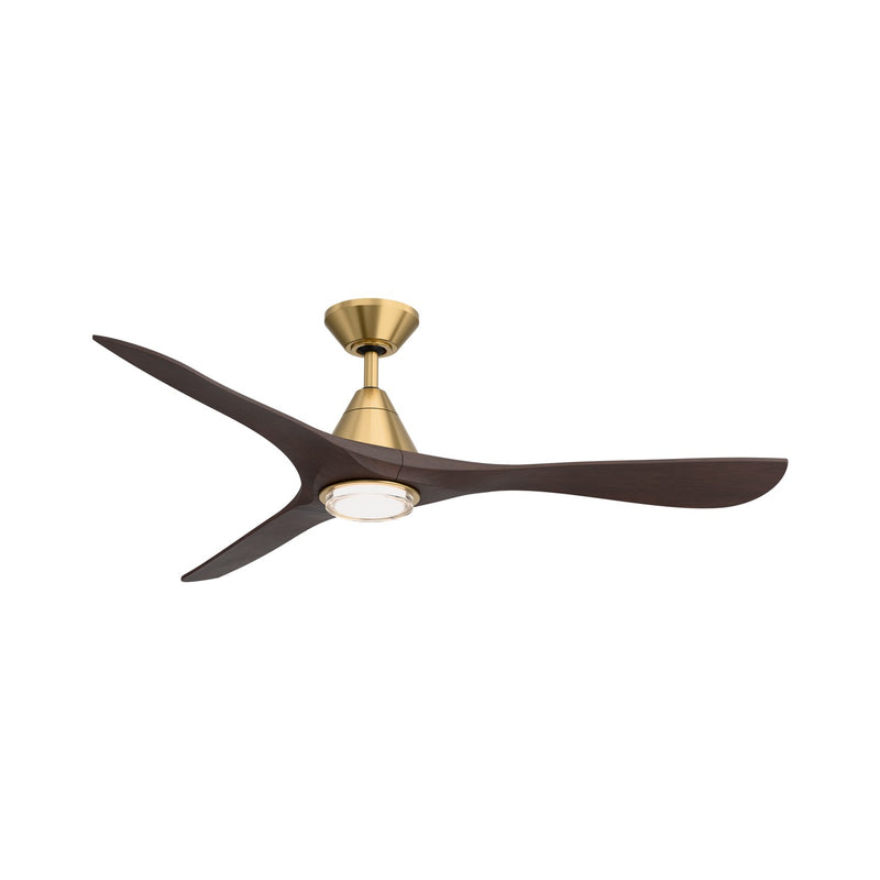 Modern Forms Fans FR-D2504-60L-SB/DW 60" Ceiling Fan, Soft Brass/Dark Walnut
