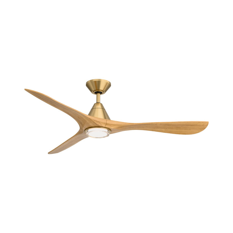 Modern Forms Fans FR-D2504-60L-SB/HO 60" Ceiling Fan, Soft Brass/Honey Oak