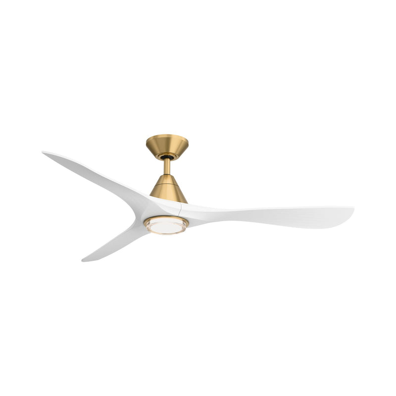 Modern Forms Fans FR-D2504-60L-SB/MW 60" Ceiling Fan, Soft Brass/Matte White