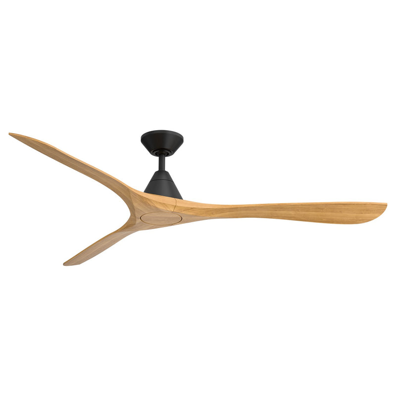 Modern Forms Fans FR-D2504-72-MB/HO 72" Ceiling Fan, Matte Black/Honey Oak