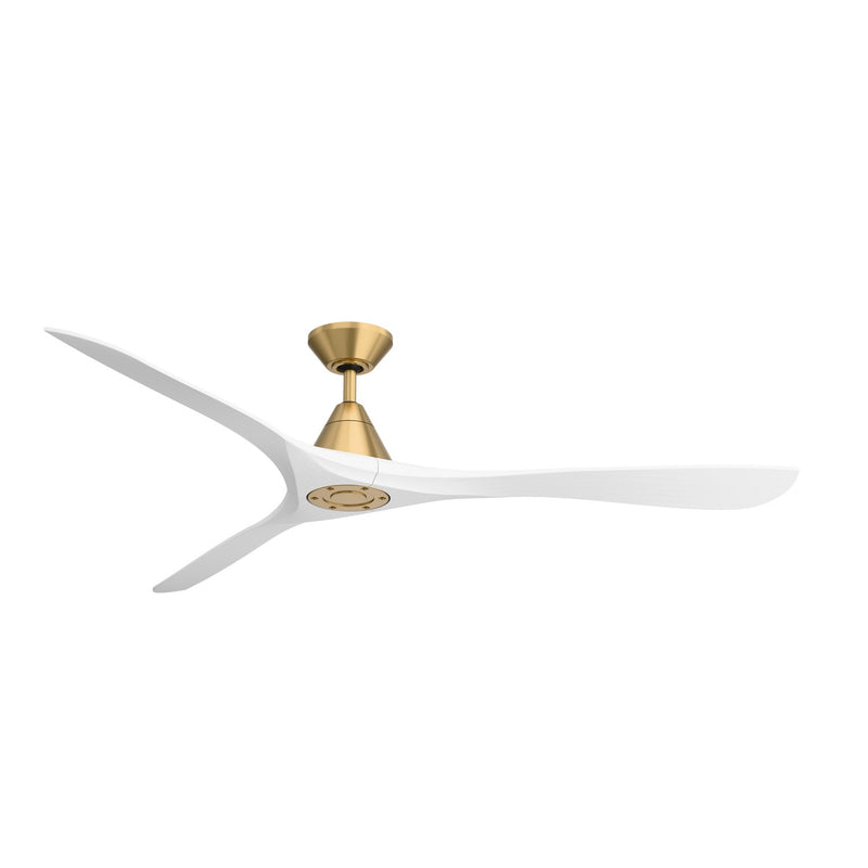 Modern Forms Fans FR-D2504-72-SB/MW 72" Ceiling Fan, Soft Brass/Matte White