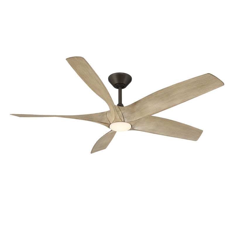 Modern Forms Fans FR-W2401-62L-BZ/WO 62" Ceiling Fan, Bronze/White Oak