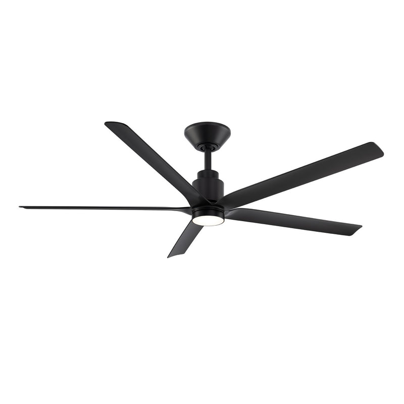 Modern Forms Fans FR-W2601-56L-MB 56" Ceiling Fan, Matte Black