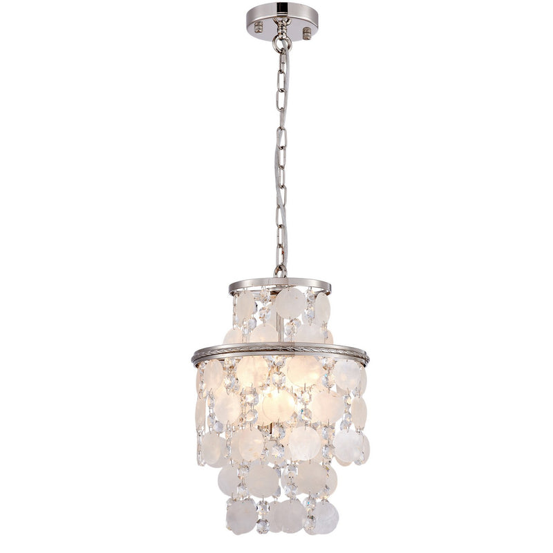 Artcraft AC12071PN Two Light Pendant, Polished Nickel