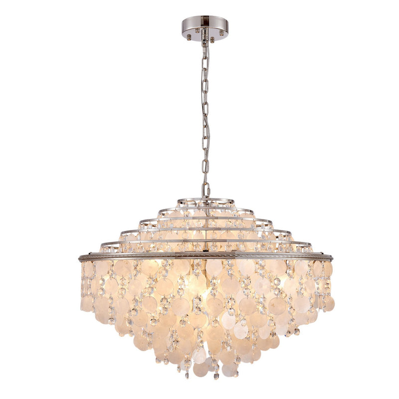 Artcraft AC12074PN 24 Light Chandelier, Polished Nickel