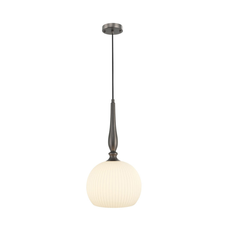 Artcraft AC12110GR One Light Pendant, Graphite