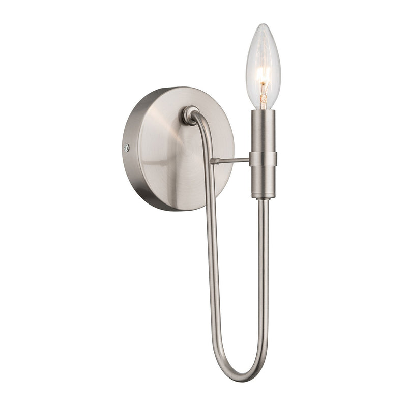 Artcraft AC12221BN One Light Wall Sconce, Brushed Nickel