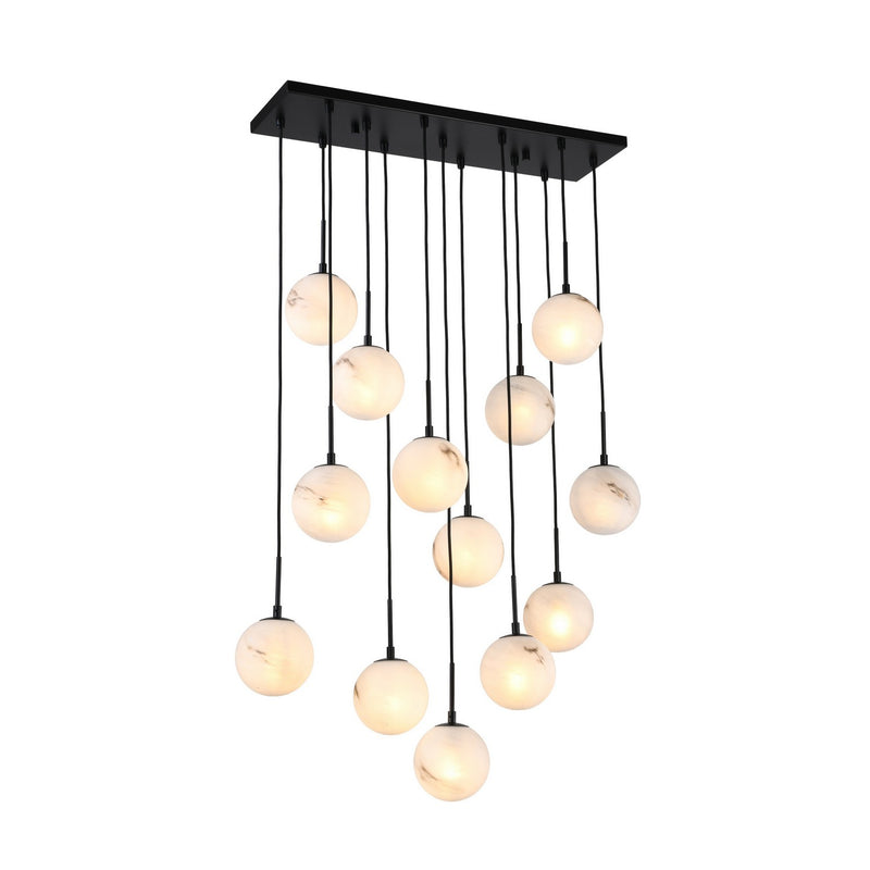Artcraft AC12283BK 13 Light Lantern, Black