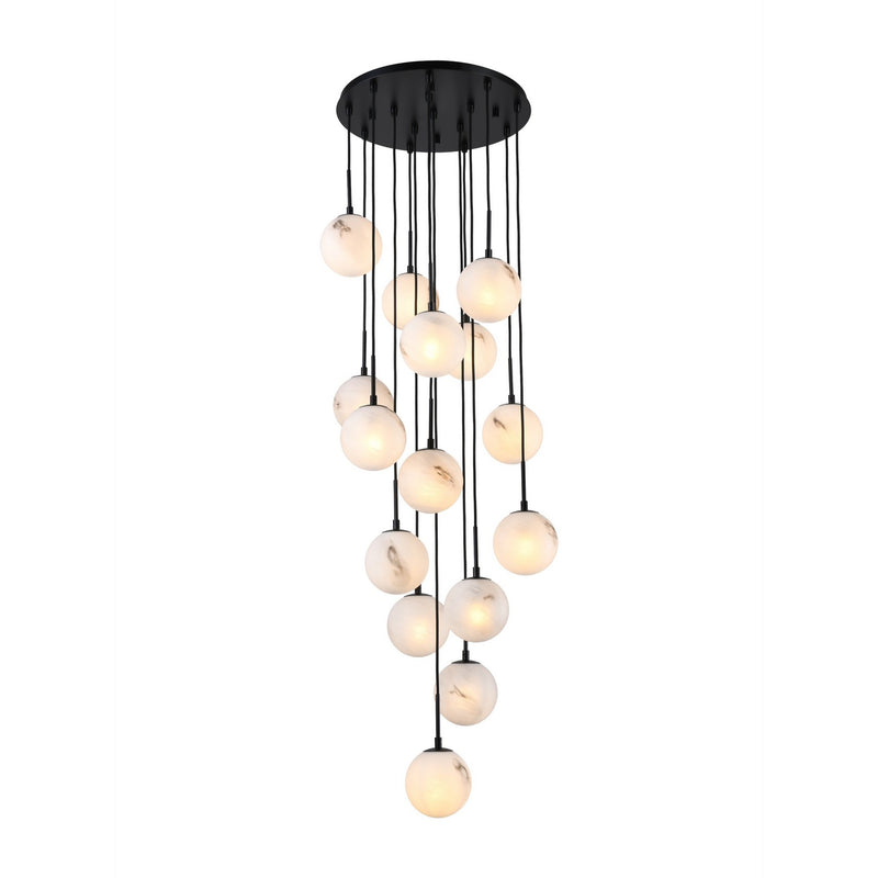 Artcraft AC12285BK 15 Light Lantern, Black