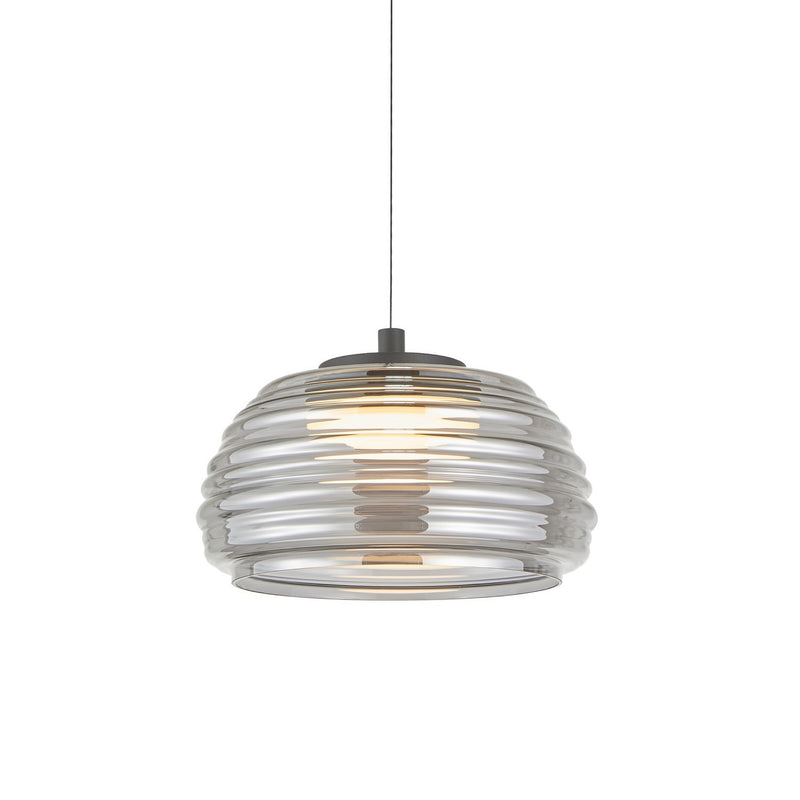Artcraft AC5010SM LED Pendant, Black/Smoke