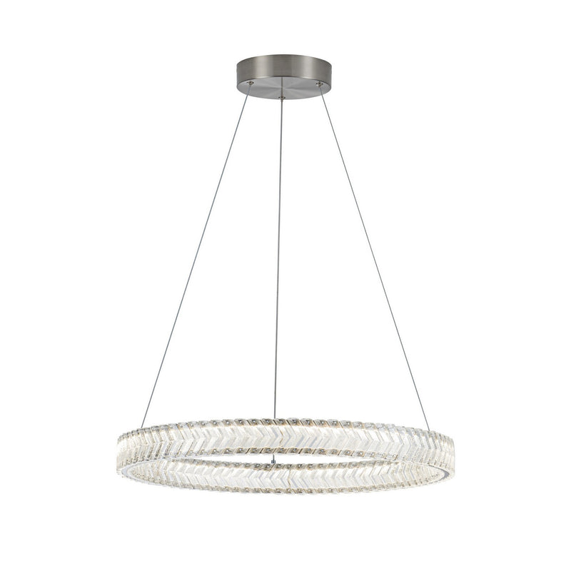 Artcraft AC5051BN LED Pendant, Brushed Nickel