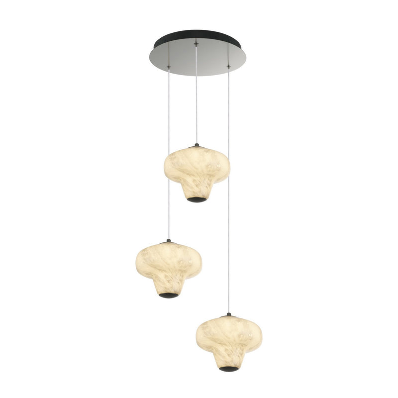 Artcraft AC5083GR LED Chandelier, Graphite