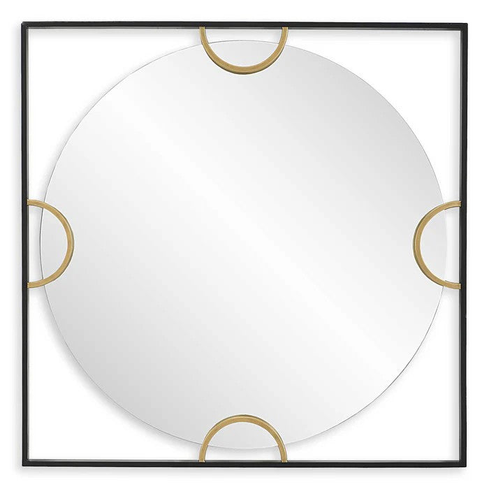 Uttermost 09958 Mirror, Satin Black