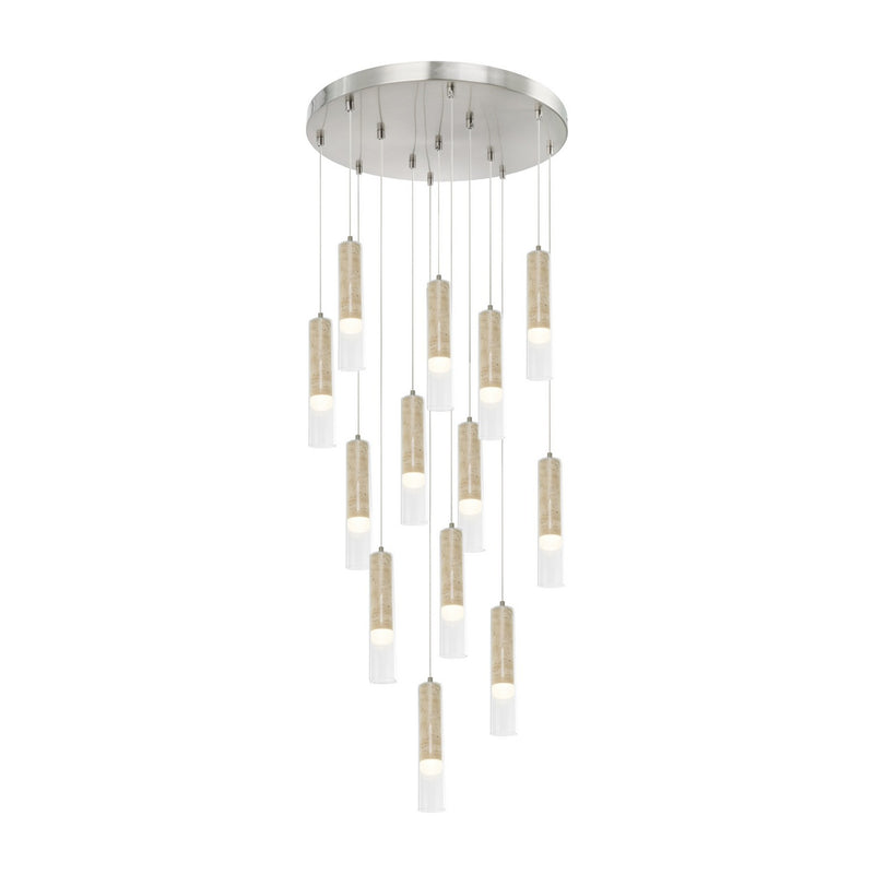 Artcraft AC5104BN LED Chandelier, Brushed Nickel