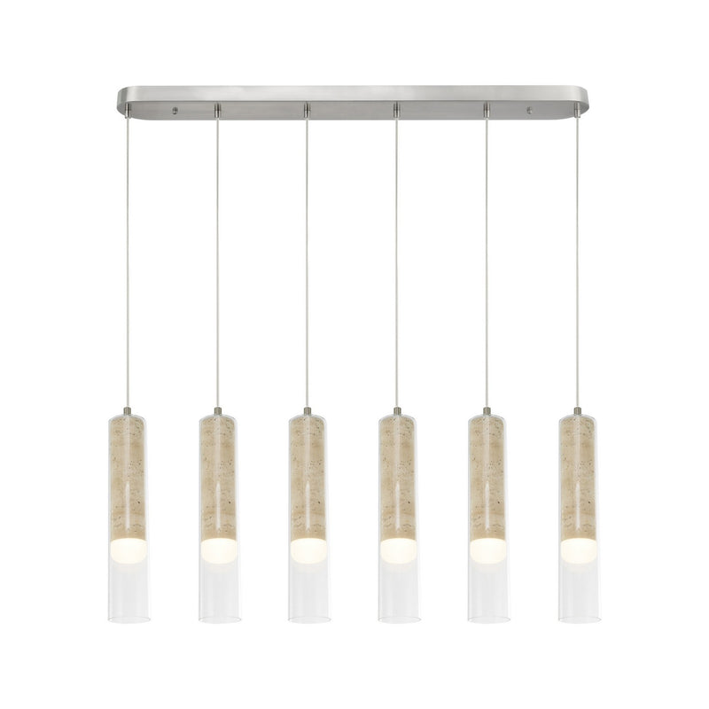 Artcraft AC5106BN LED Island Pendant, Brushed Nickel