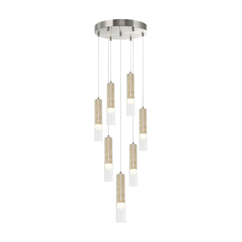 Artcraft AC5107BN LED Chandelier, Brushed Nickel