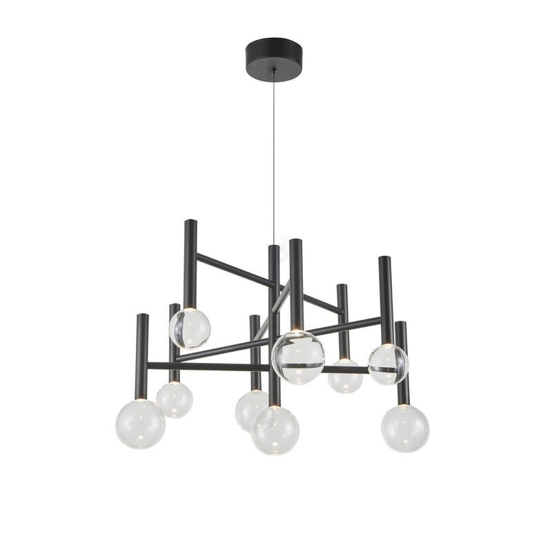 Artcraft AC6859BK LED Chandelier, Black