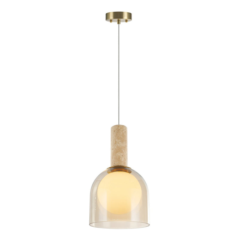Artcraft SC13380BR One Light Pendant, Brass