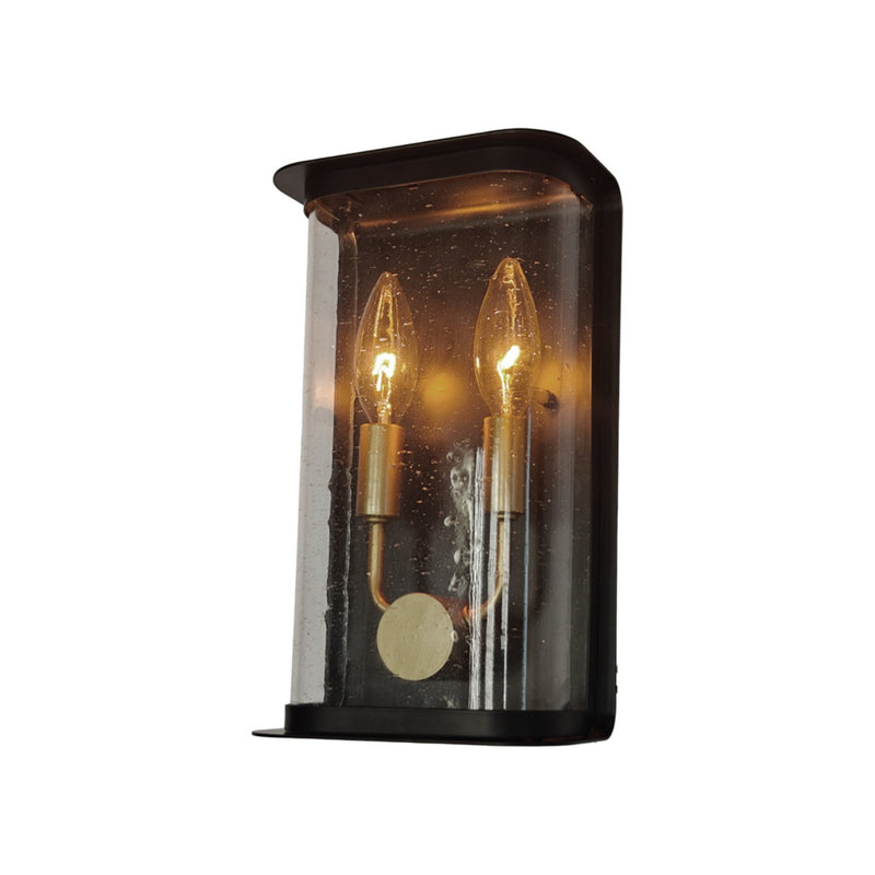 Artcraft AC8970BK Two Light Outdoor Lantern, Black