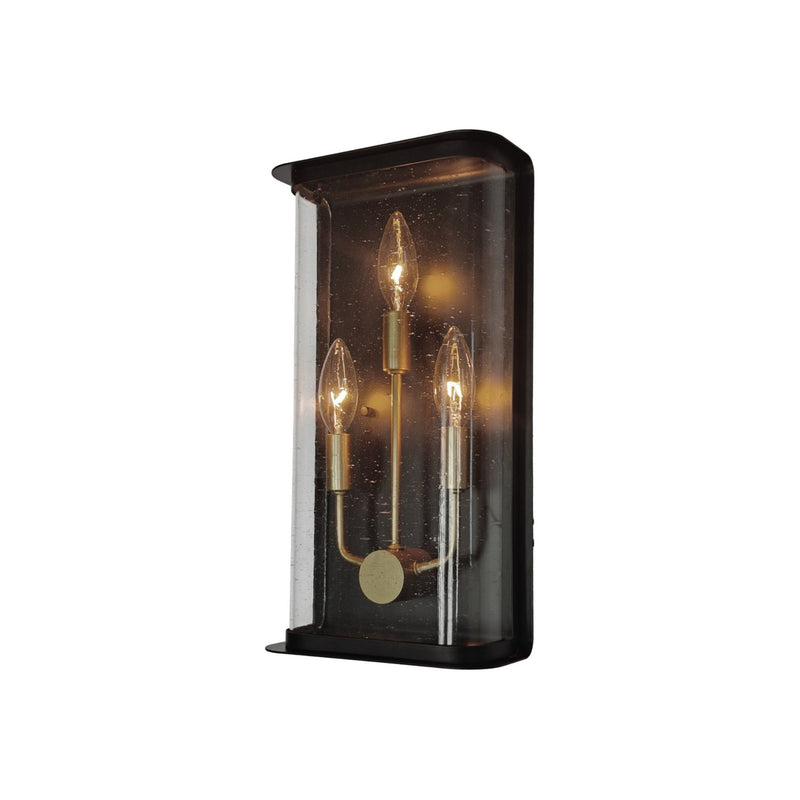 Artcraft AC8971BK Three Light Outdoor Lantern, Black