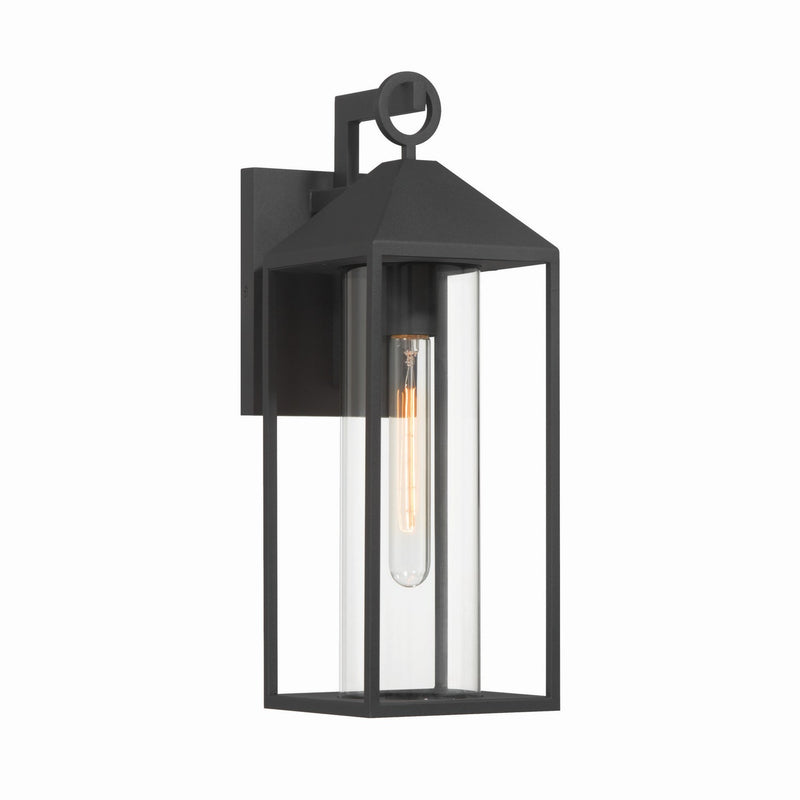 Artcraft AC8981BK One Light Outdoor Lantern, Black