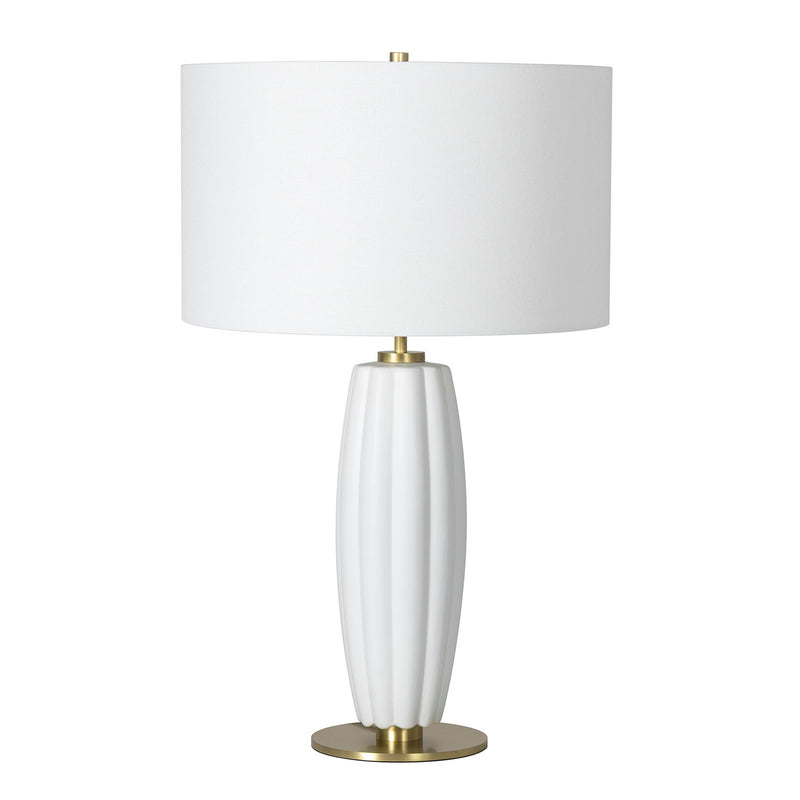 Regina Andrew 13-1709WT One Light Table Lamp, White