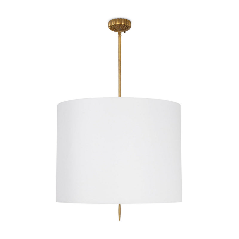 Regina Andrew 16-1519WT Three Light Pendant, Antique Gold Leaf