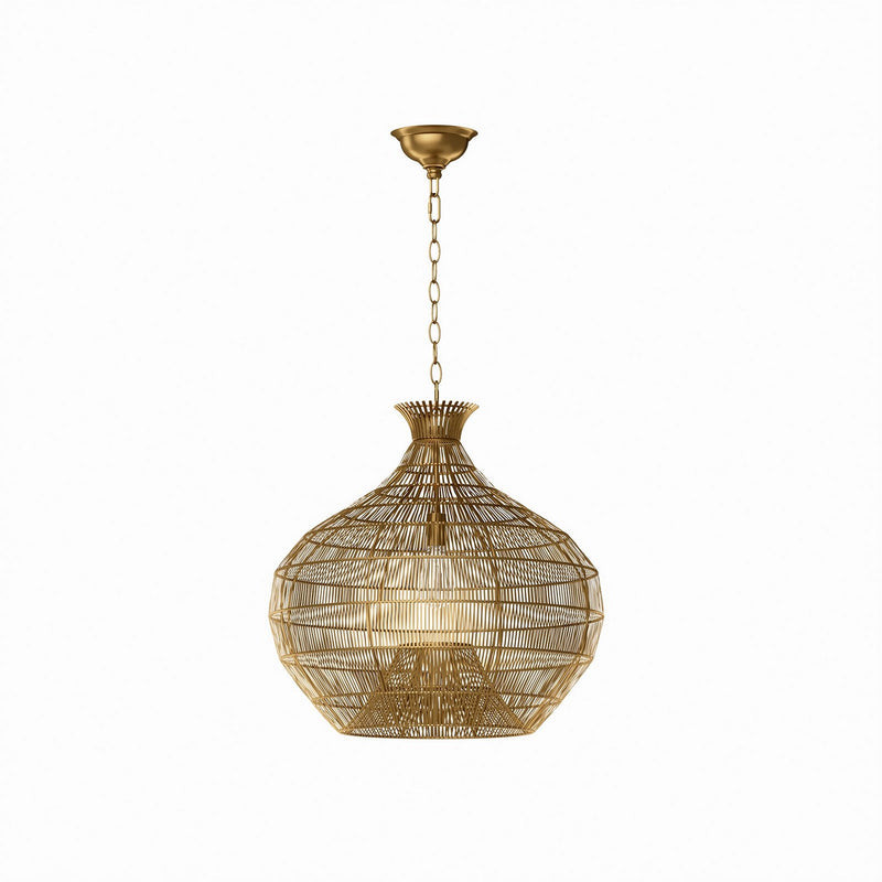 Regina Andrew 16-1570BRS One Light Pendant, Brass