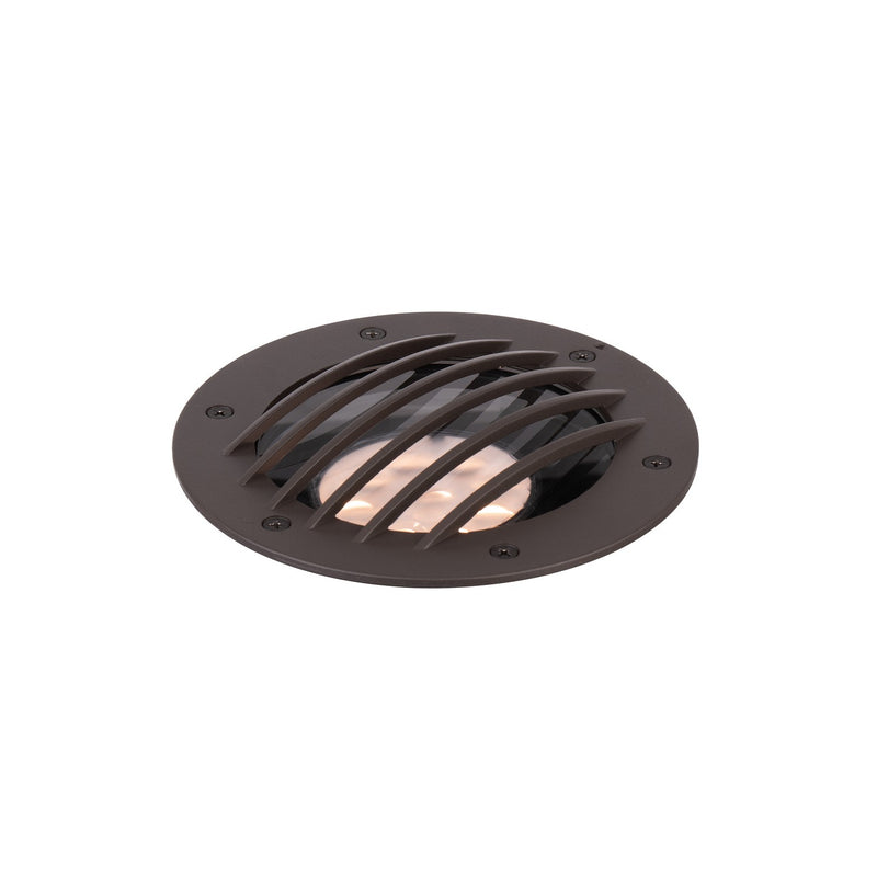 W.A.C. Lighting 5830-GRD-BBR In-Ground Rock Guard, Bronze on Brass