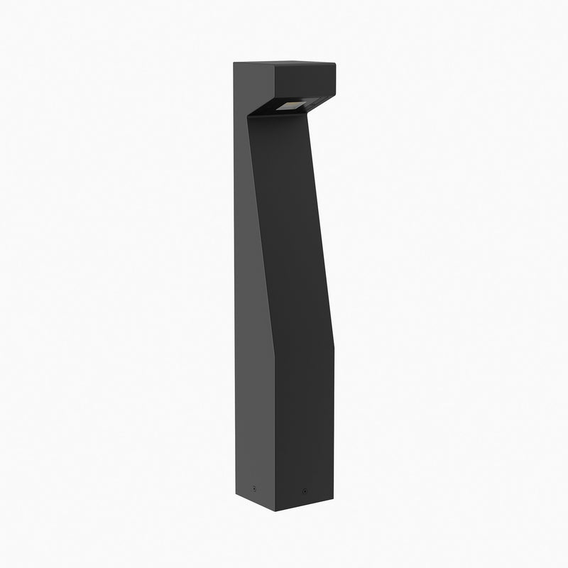 W.A.C. Lighting 6703-27BK LED Bollard, Black on Aluminum