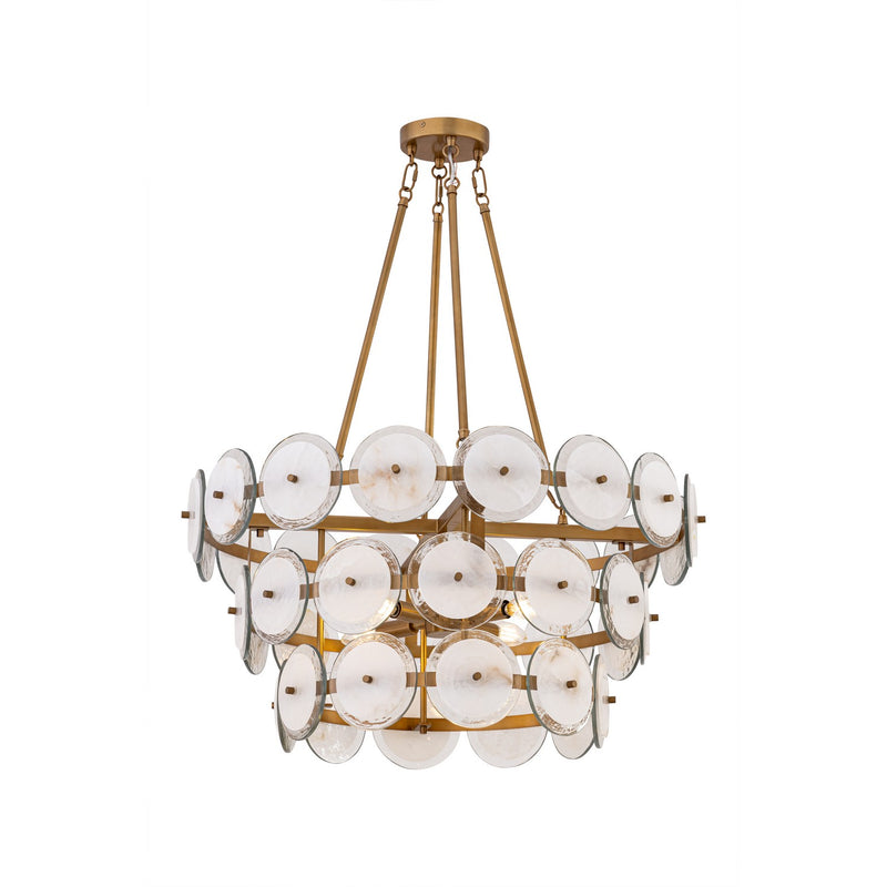 Minka-Lavery 12854-732 Four Light Pendant, Legacy Brass
