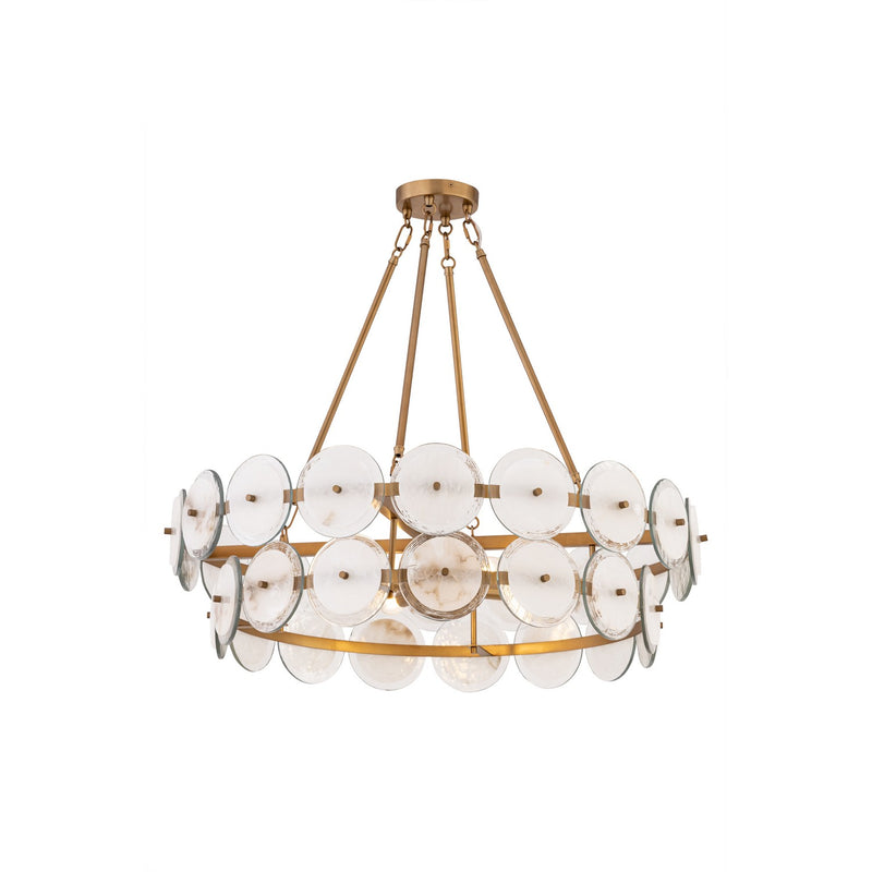 Minka-Lavery 12855-732 Four Light Pendant, Legacy Brass