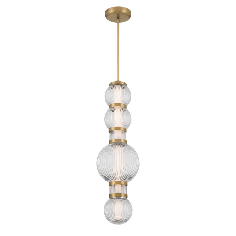 Minka-Lavery 15030-732-L LED Mini Pendant, Legacy Brass