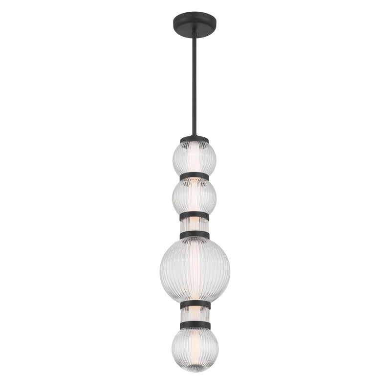 Minka-Lavery 15030-899-L LED Mini Pendant, Dark Matte Black
