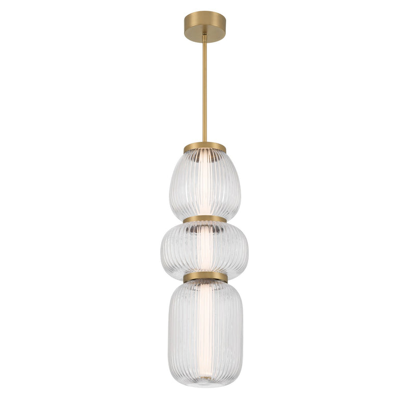 Minka-Lavery 15035-732-L LED Mini Pendant, Legacy Brass