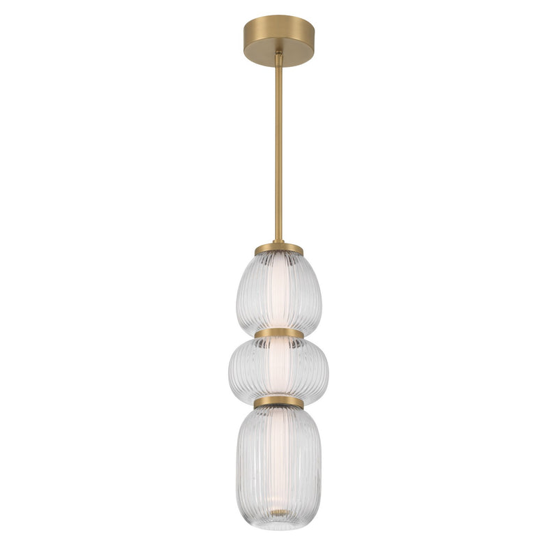 Minka-Lavery 15036-732-L LED Mini Pendant, Legacy Brass