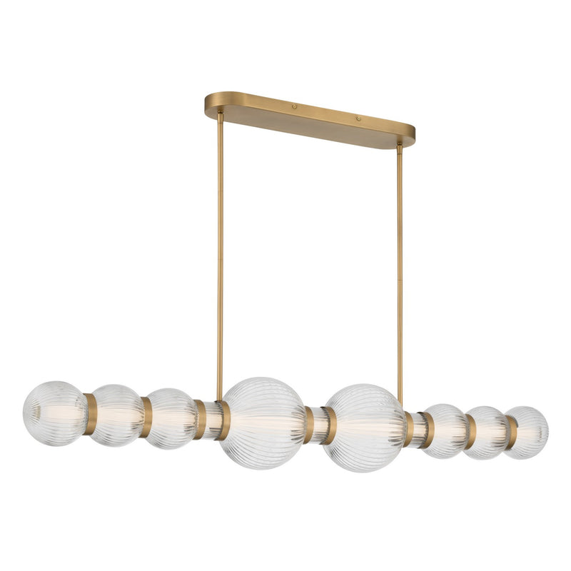 Minka-Lavery 15037-732-L LED Linear Chandelier, Legacy Brass