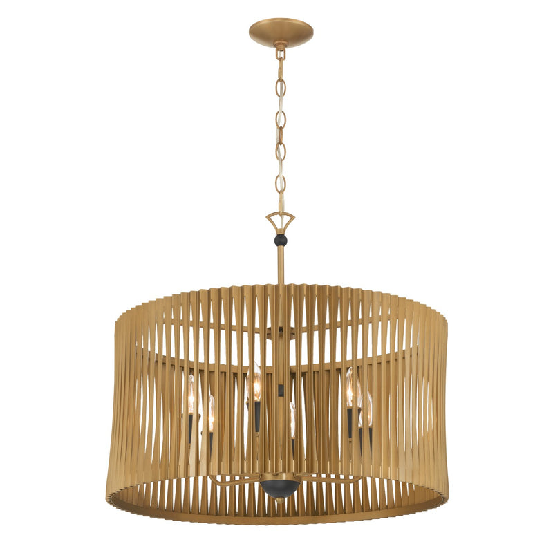 Minka-Lavery 16026-877 Six Light Pendant, Sand Coal Black