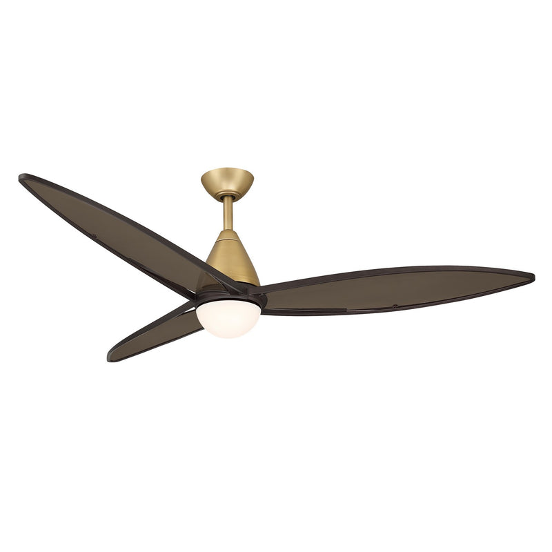 Minka Aire F757L-HBR/DB 64" Ceiling Fan, Heritage Brass