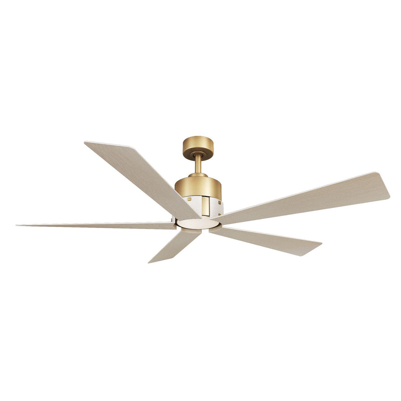 Minka Aire F766L-HBR/WCD 54" Ceiling Fan, Heritage Brass