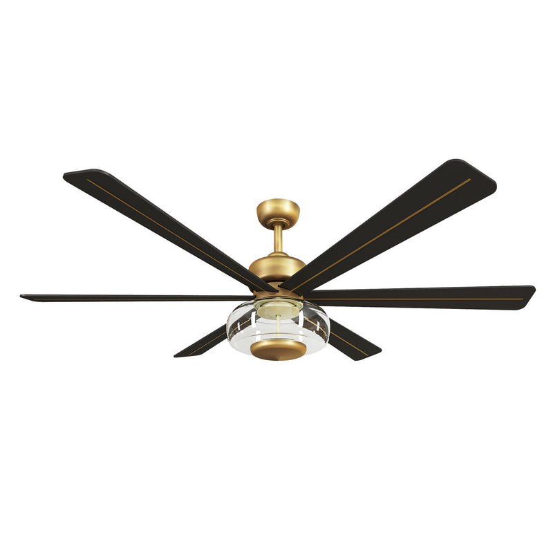 Minka Aire F769L-HBR/CL 60" Ceiling Fan, Heritage Brass