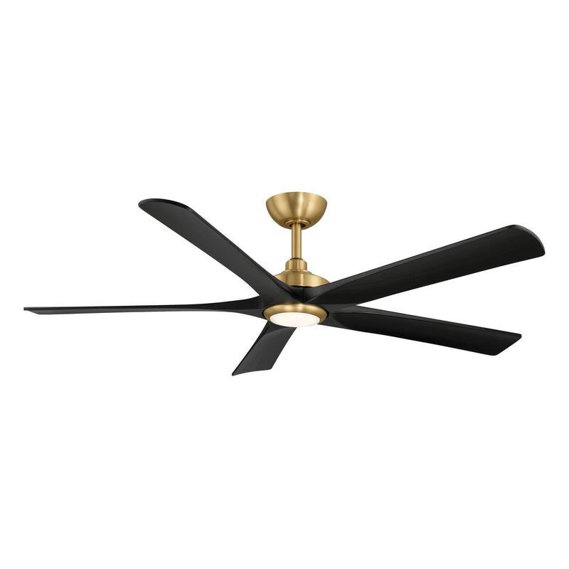 Minka Aire F793L-HBR/CL 56" Ceiling Fan, Heritage Brass