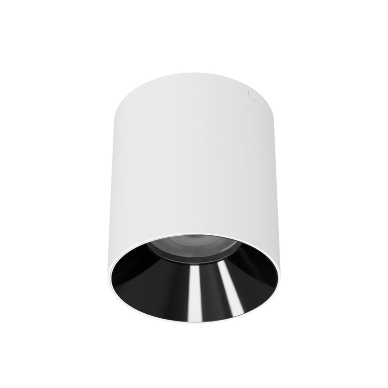 W.A.C. Lighting C4RL-FCS-WTBK LED Flush Mount, White/Black