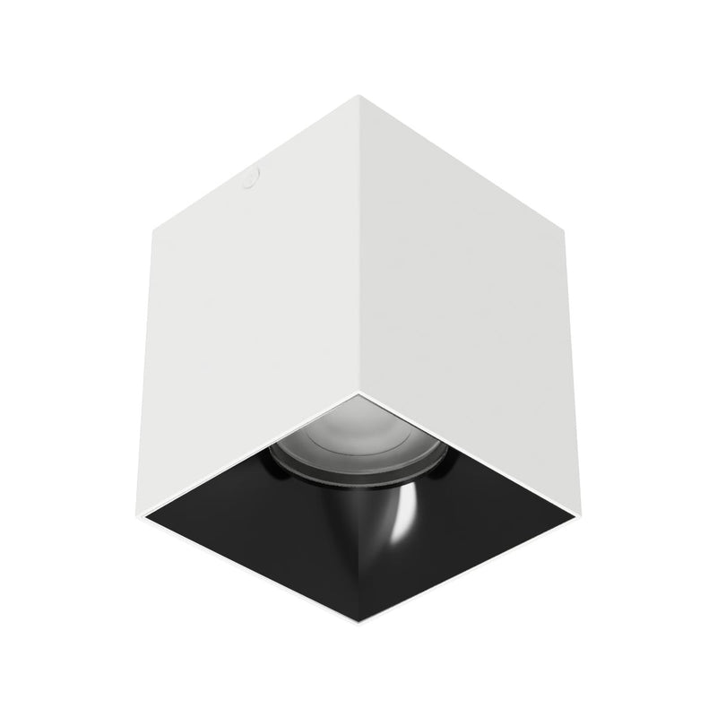 W.A.C. Lighting C4SL-FCS-WTBK LED Flush Mount, White/Black