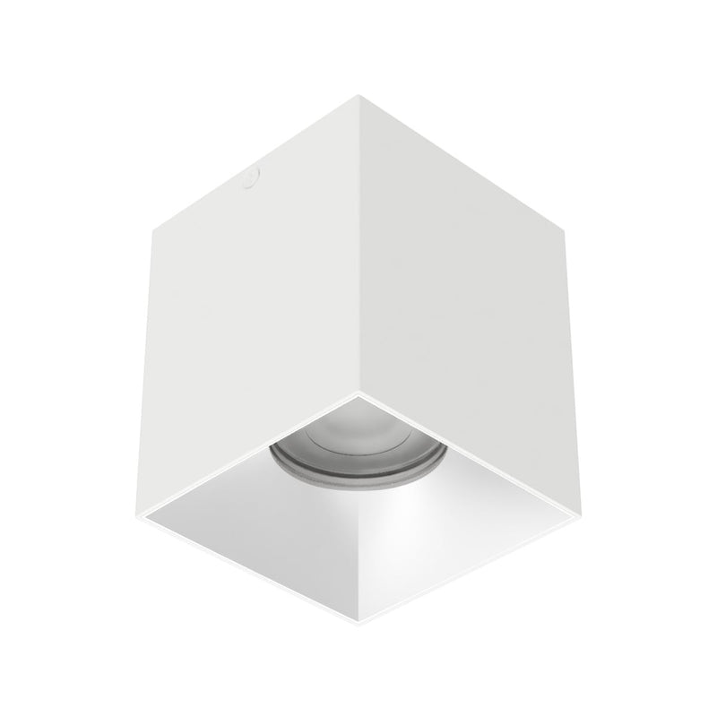 W.A.C. Lighting C4SL-FCS-WTHZ LED Flush Mount, White/Haze