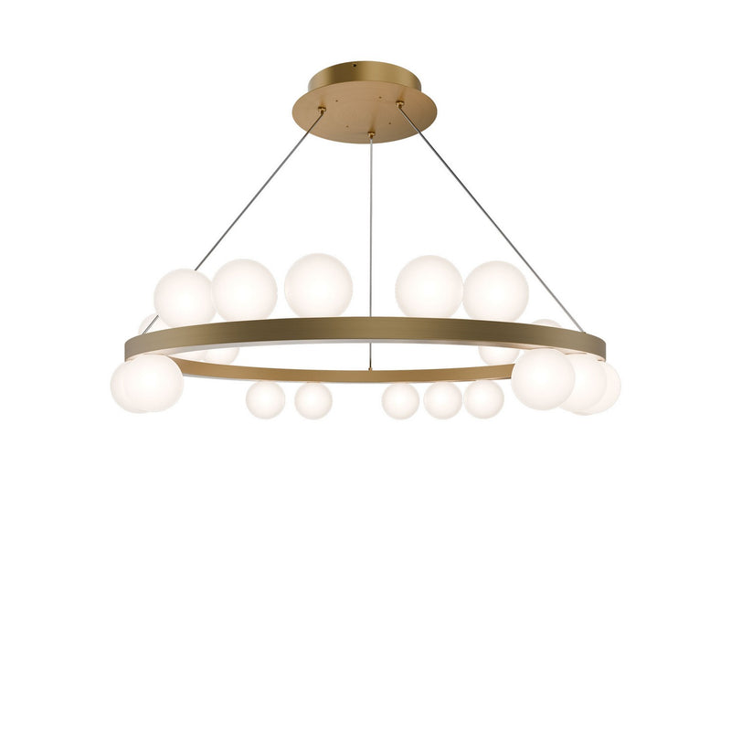 W.A.C. Lighting PD-21528-35-AB LED Chandelier, Aged Brass