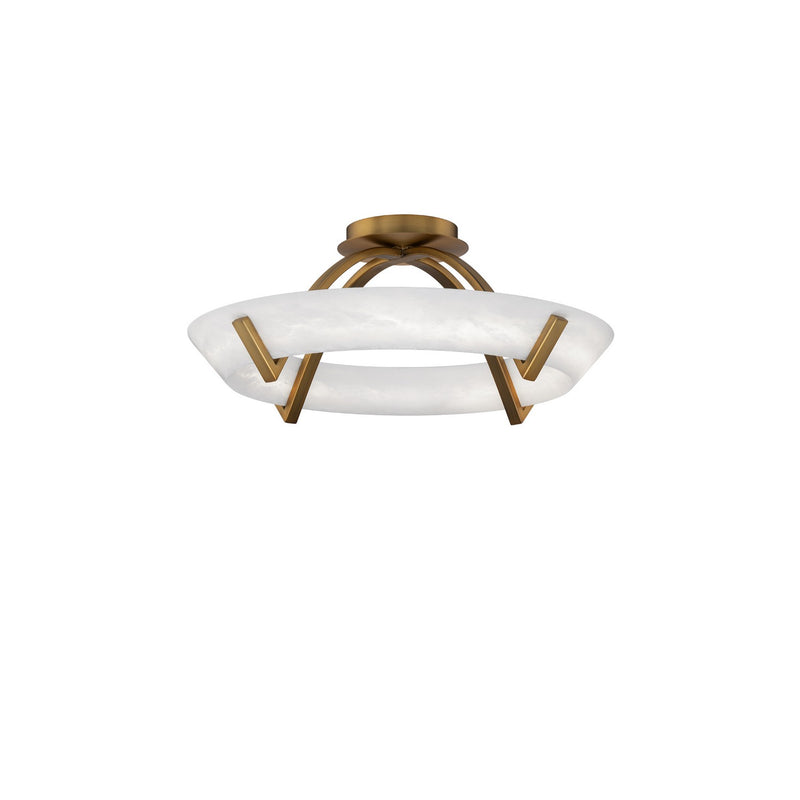 Modern Forms FM-54519-AB LED Flush Mount, Aged Brass