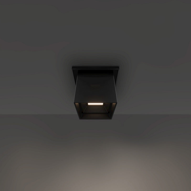 Modern Forms FM-W62204-40-BK LED Outdoor Flush Mount, Black